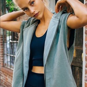 Free People Movement Oversized zip up vest